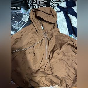 BROWN WINDBREAKER